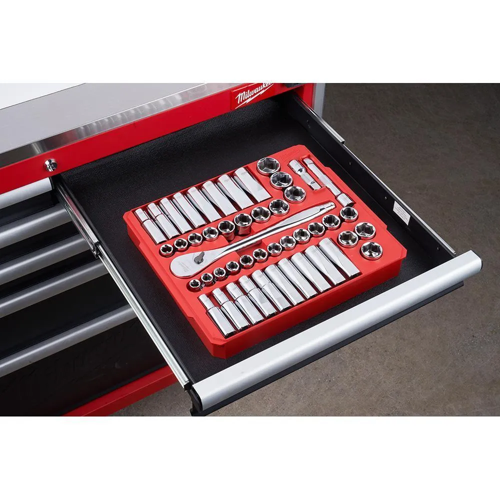 1/2 in. Drive SAE/Metric Ratchet and Socket Mechanics Tool Set (47-Piece)