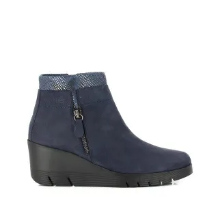 24 Hrs 23454 Navy Ankle Boots
