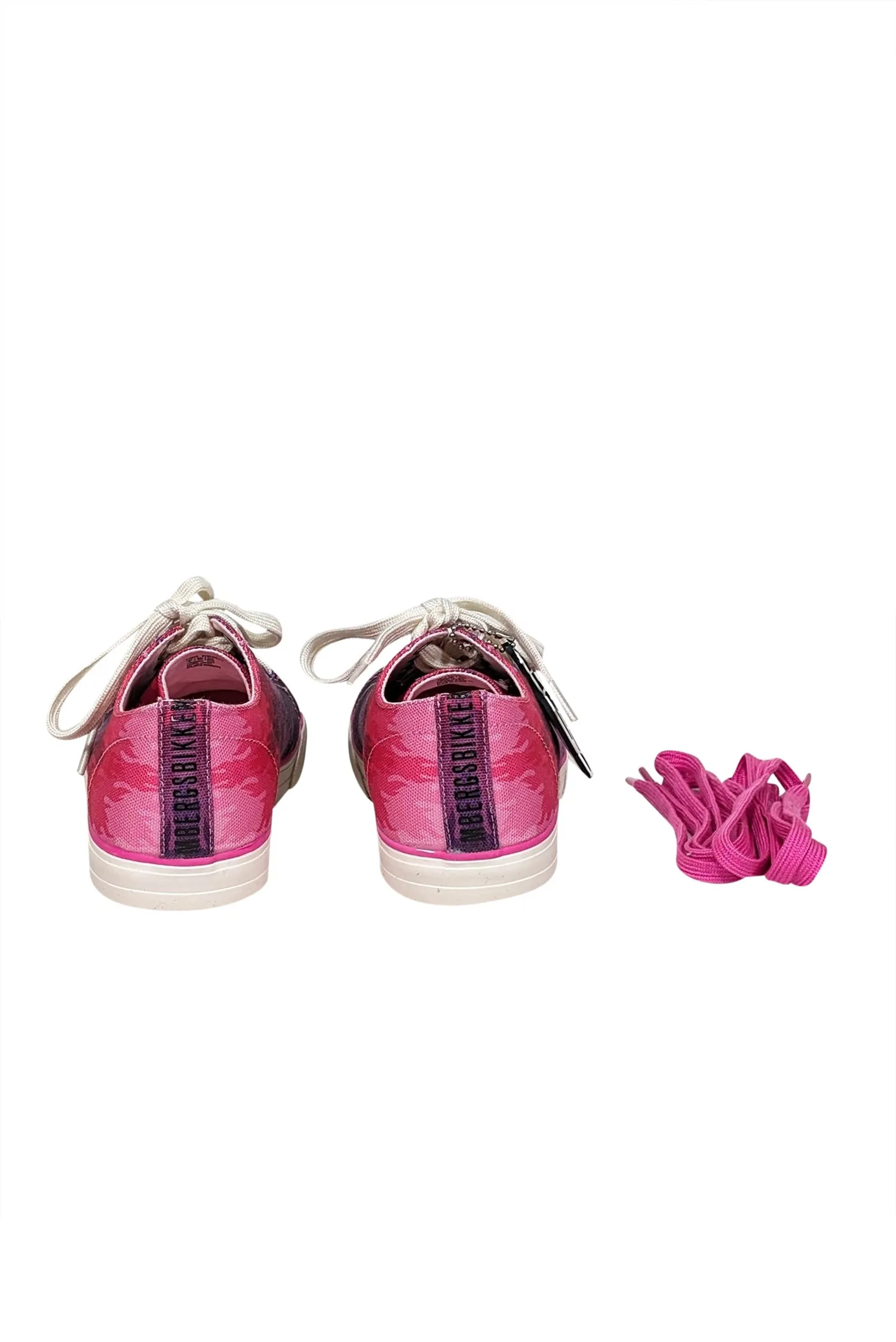Bikkembergs -Pink & Purple Tie Dye Flame Print Sneakers Sz 9