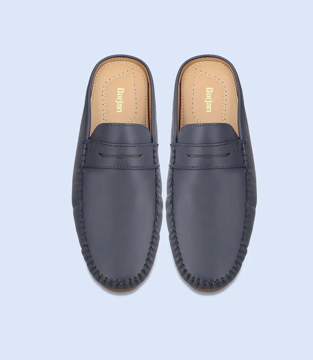 BM5303-NAVY BLUE-Men Mules
