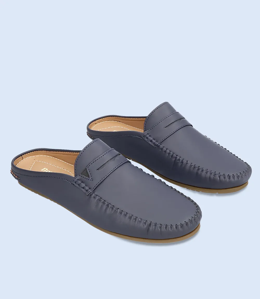 BM5303-NAVY BLUE-Men Mules