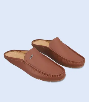BM6709-Dark Tan-Men Mules
