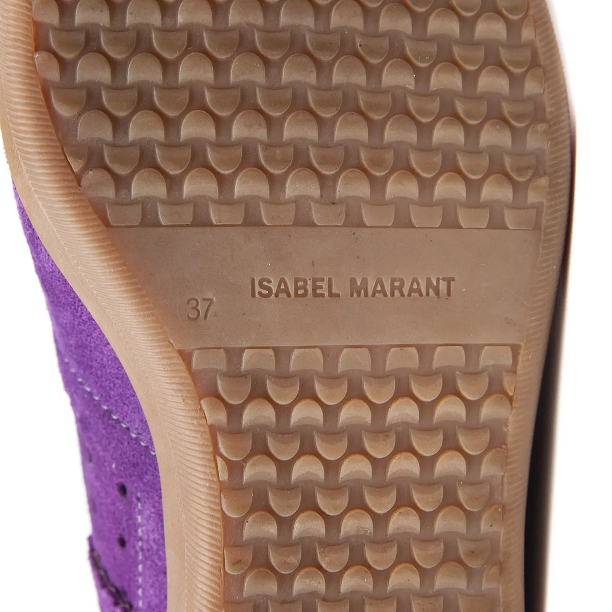 Bobby Concealed Wedge Suede Sneakers Purple Size 37