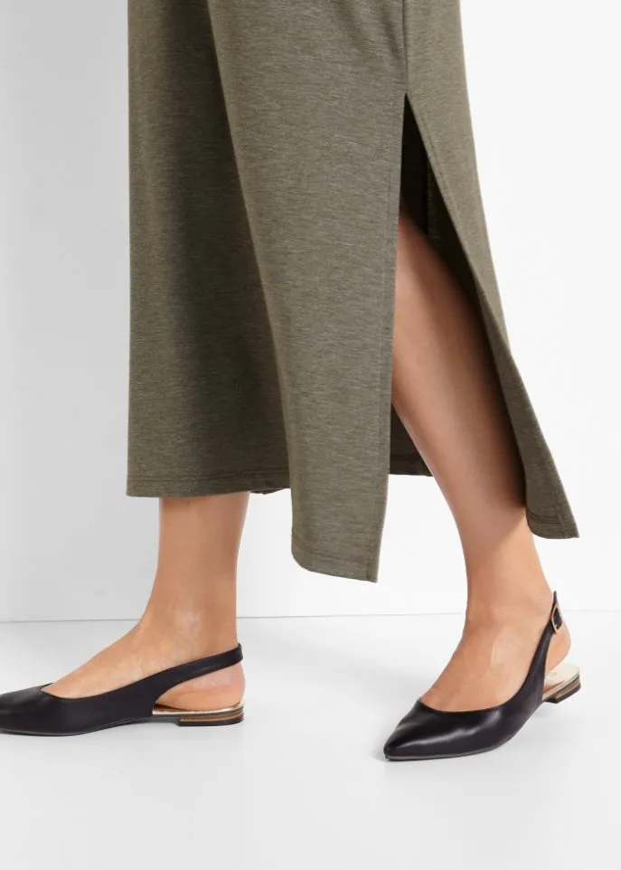 Bodyflirt sling ballet flats, black