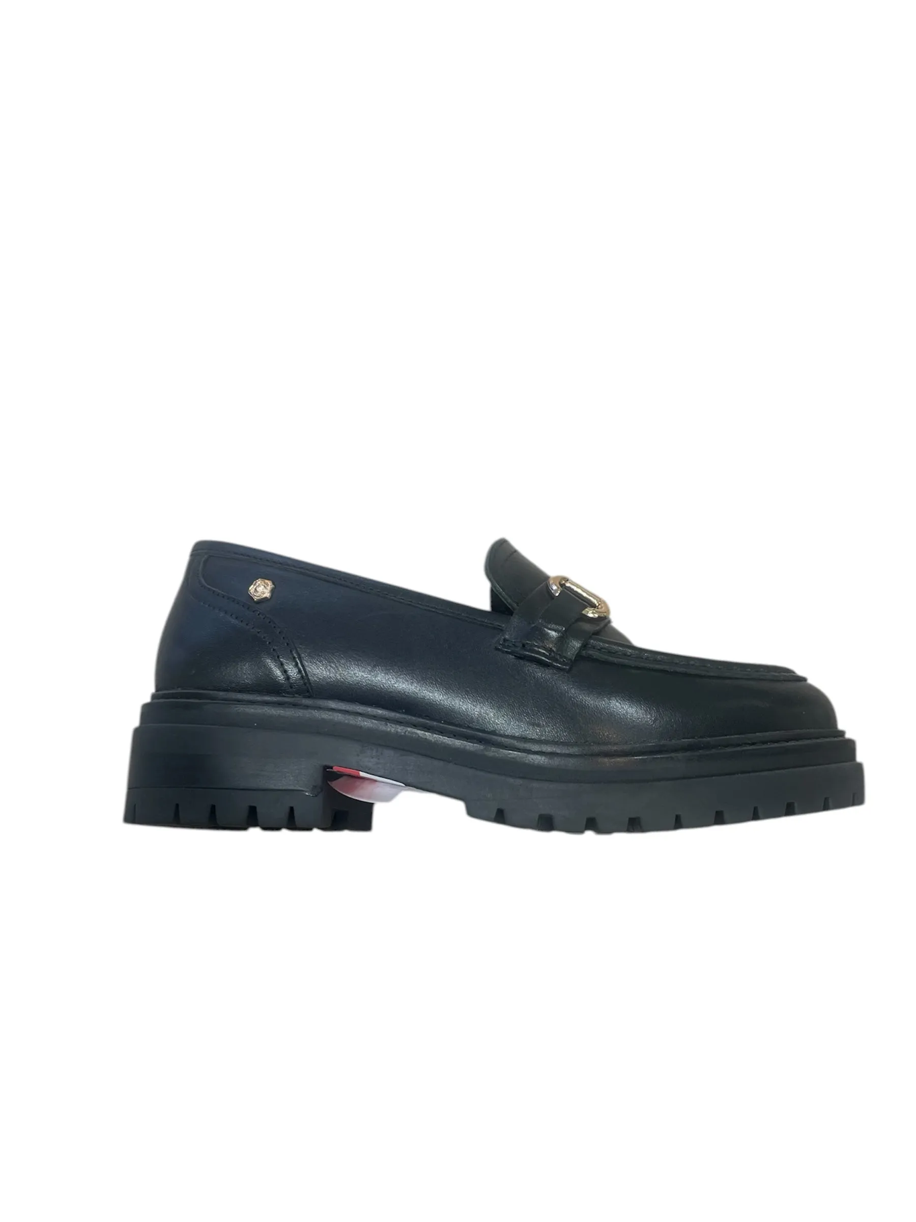 Carmela black leather loafers