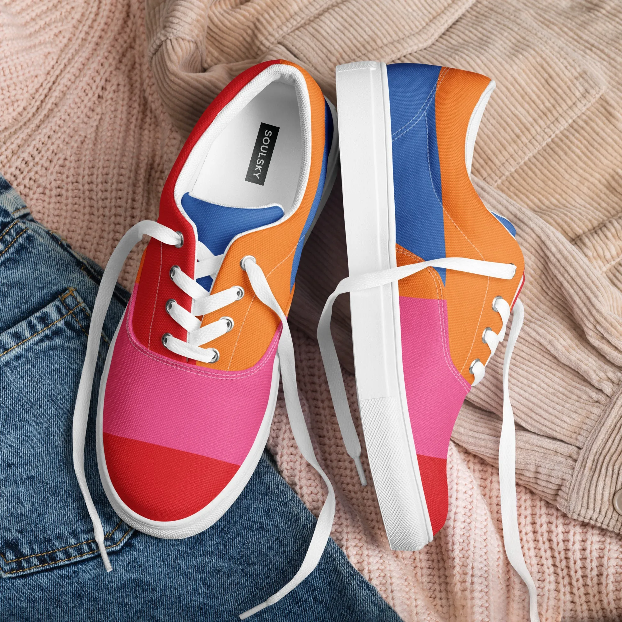 COLORFUL Women’s Lace-Up Canvas Shoes (80's Flow)