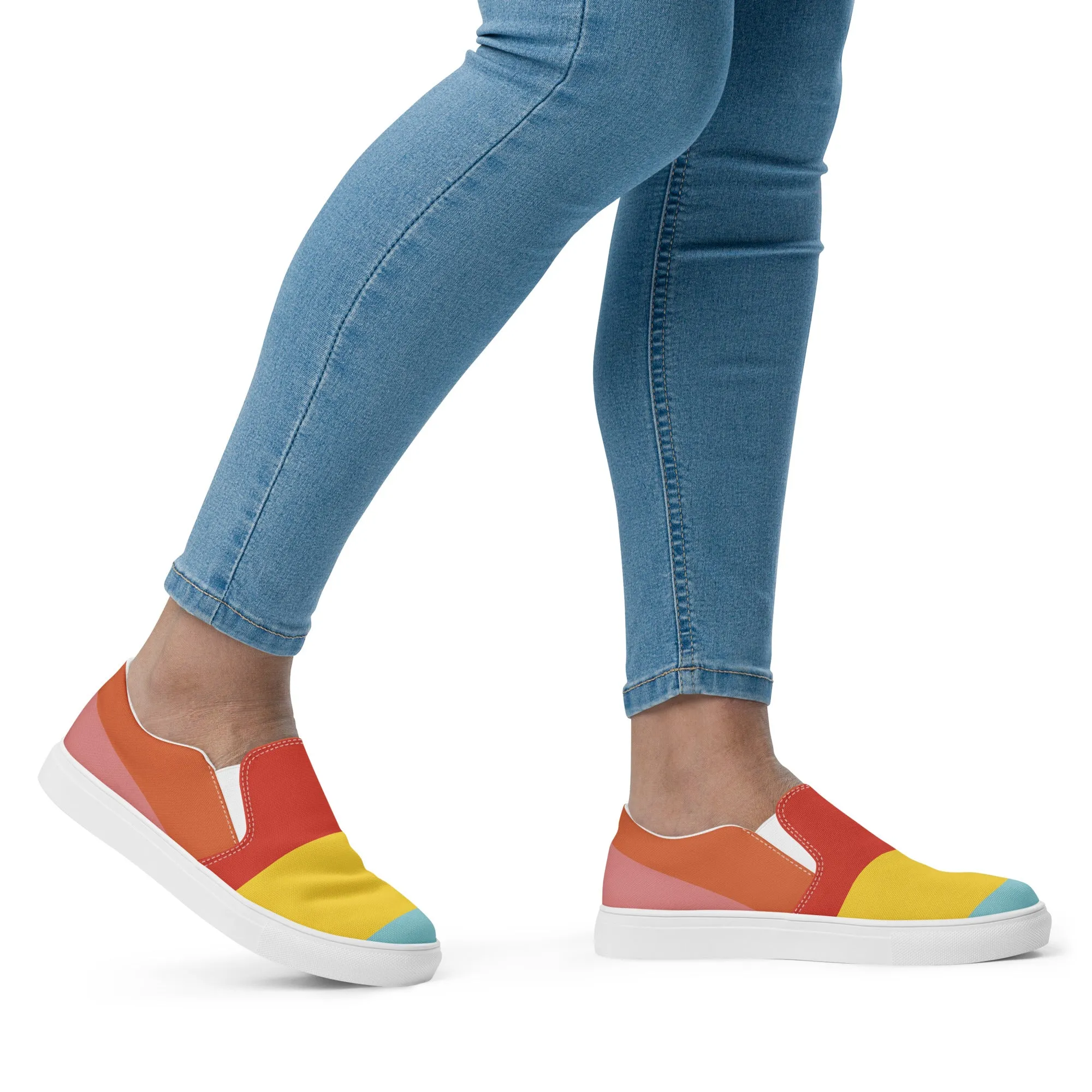 COLORFUL Women’s Slip-On Canvas Shoes