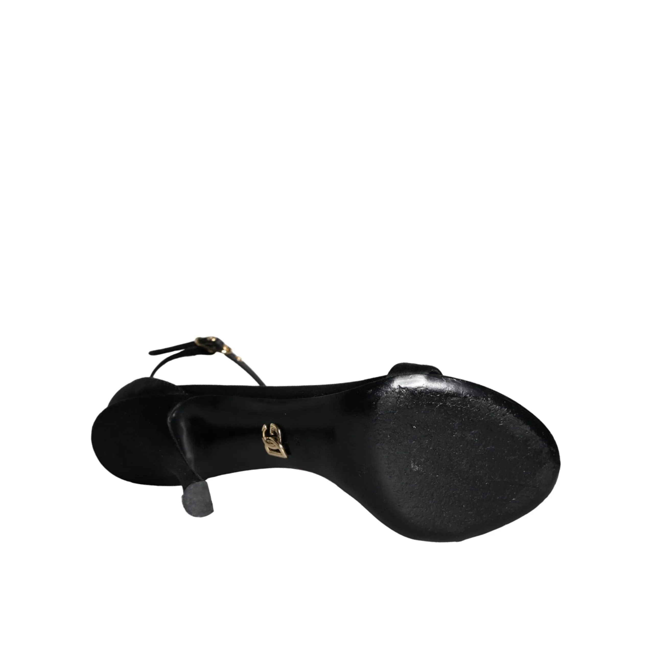 Dolce & Gabbana Black KEIRA Heels Ankle Strap Sandals Shoes