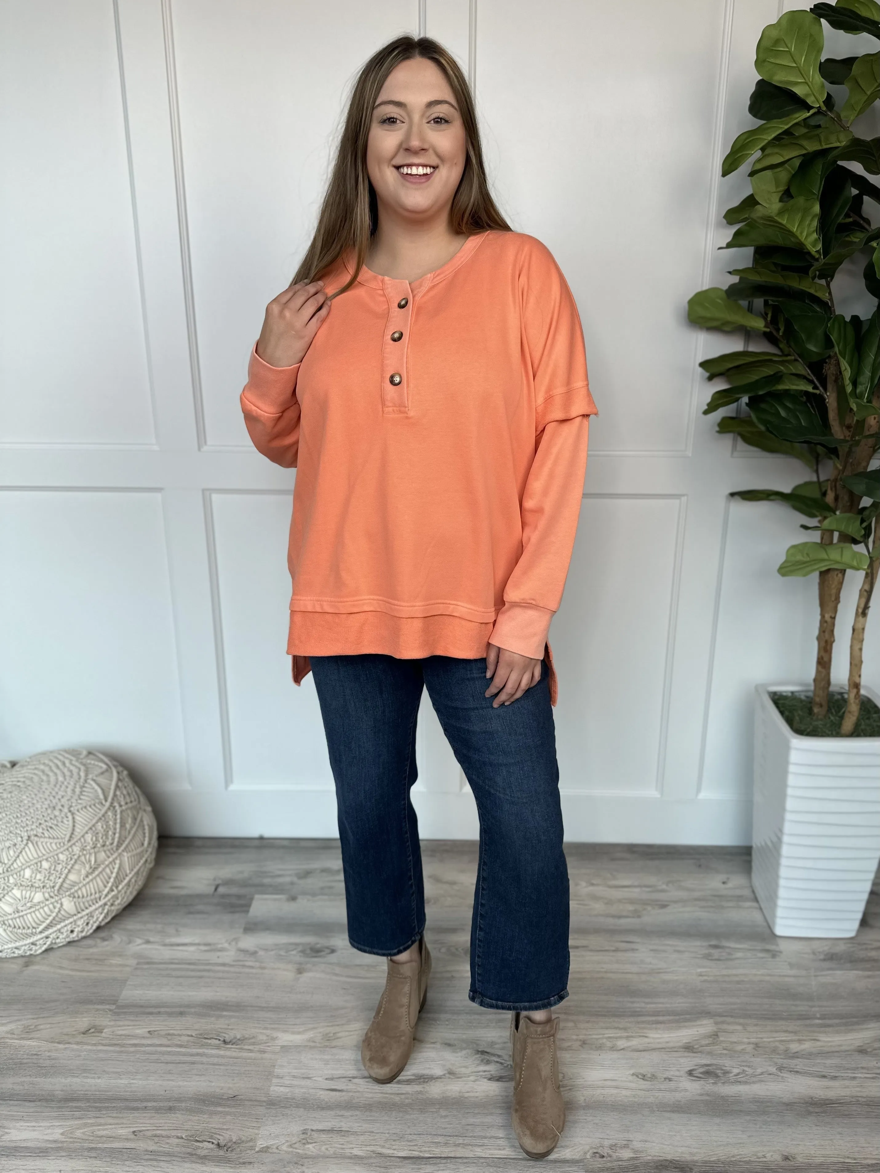 Don't Wait Anymore Long Sleeve Pullover * Final Sale*