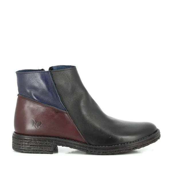 Felmini 9902 Black & Brown Ankle Boots