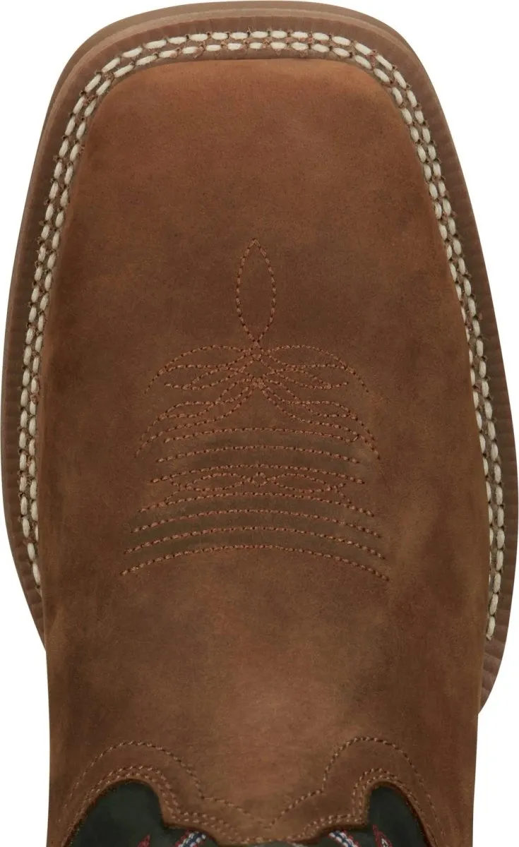 Justin Men's 11" Pecan Show Stopper Square Toe Western Boot