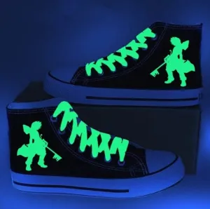 Kingdom Hearts Sora Luminous High Top Canvas Shoes Sneakers Gifts