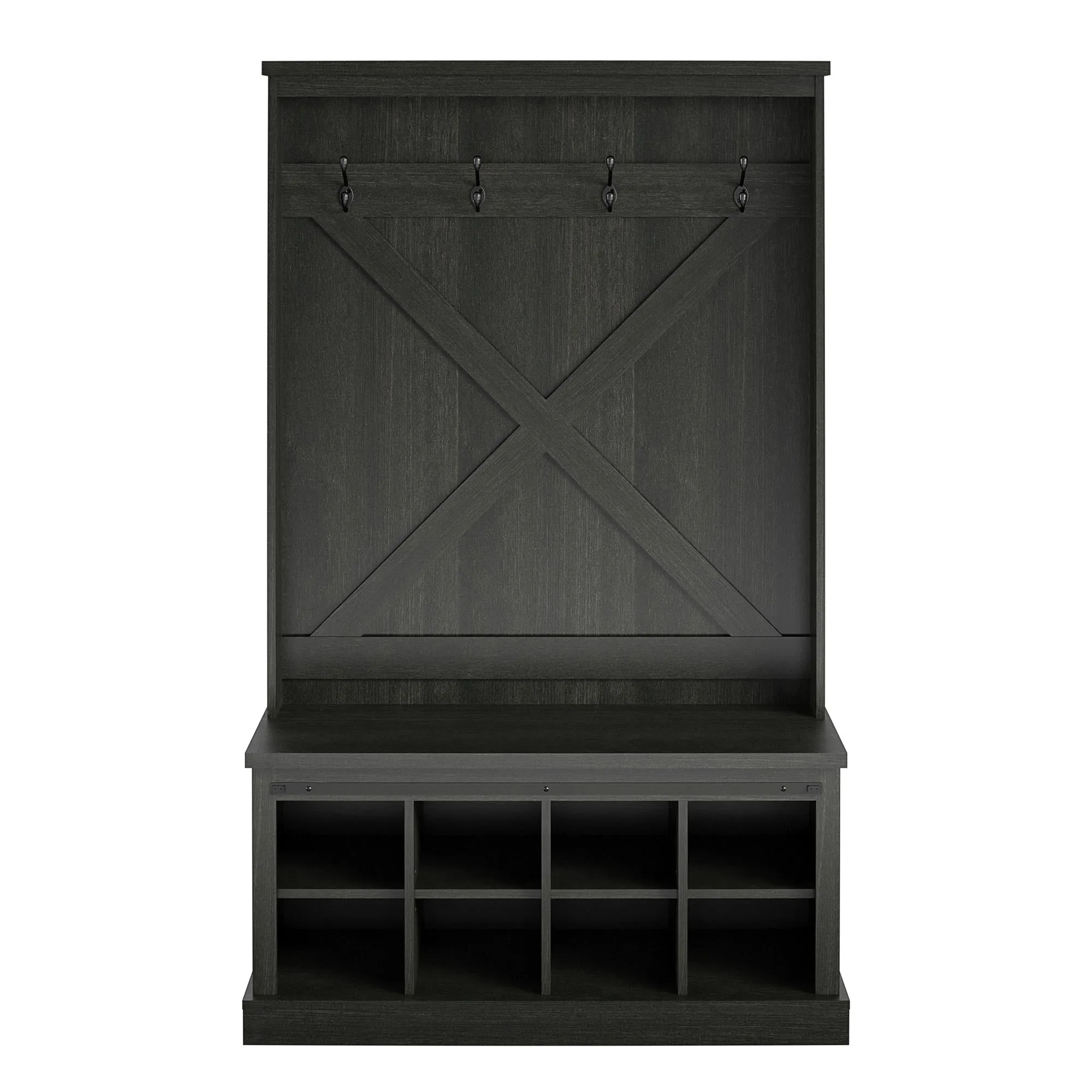 Knox County Entryway Bench with Hall Tree