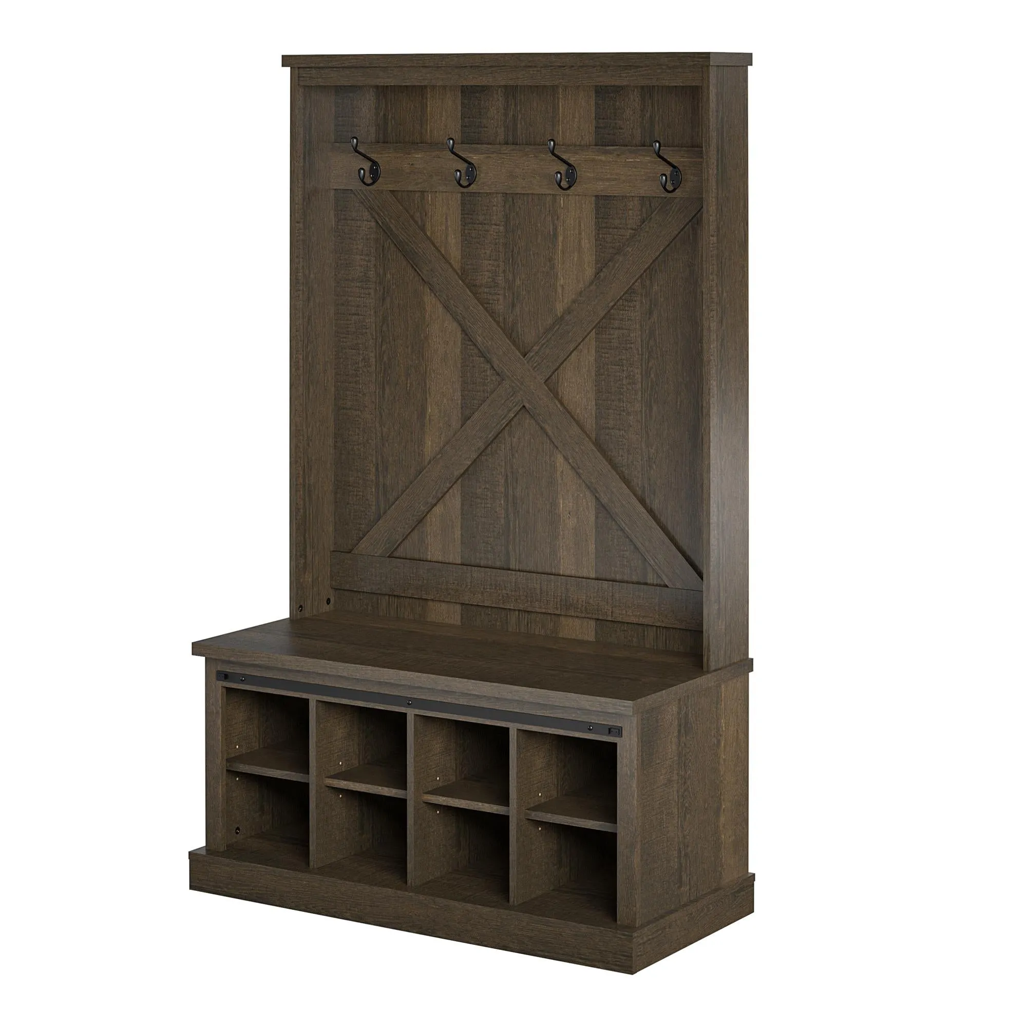 Knox County Entryway Bench with Hall Tree