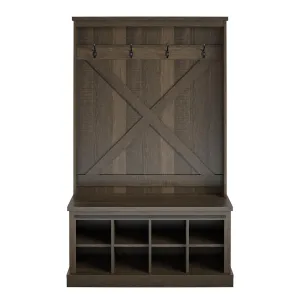 Knox County Entryway Bench with Hall Tree
