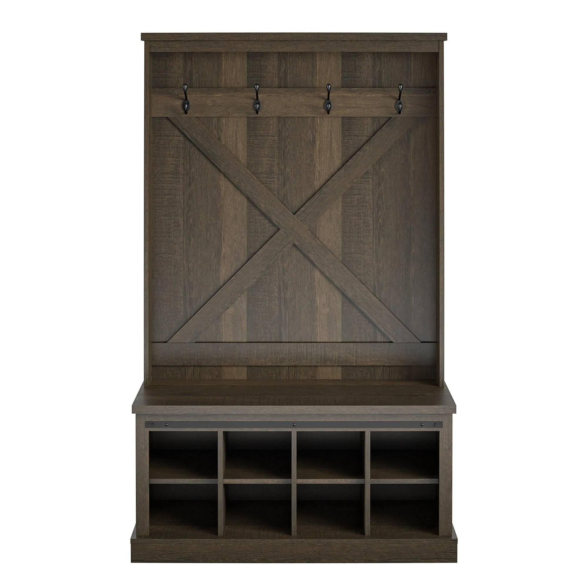 Knox County Entryway Bench with Hall Tree