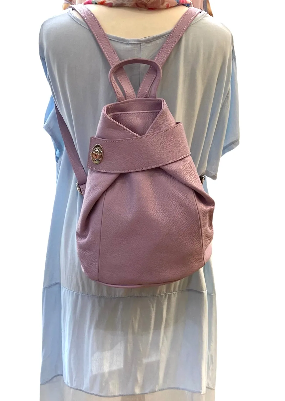 LARA   Italian leather mini backpack