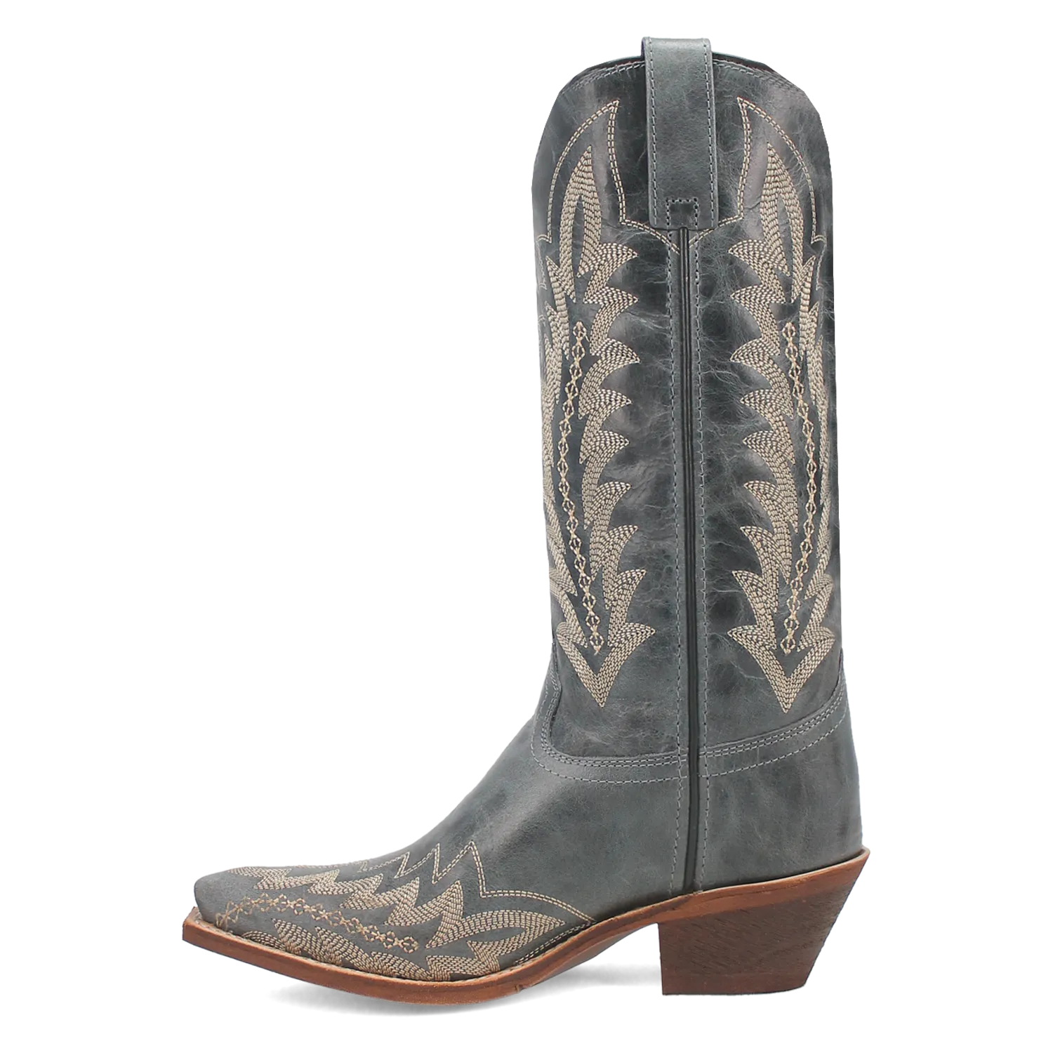 Laredo Women's 12" Emmylee Leather Western Boot - Blue 52207