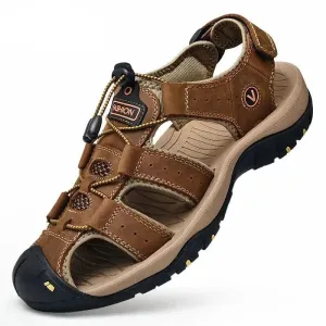 Leather Sandals: Men's Outdoor Anti-Collision