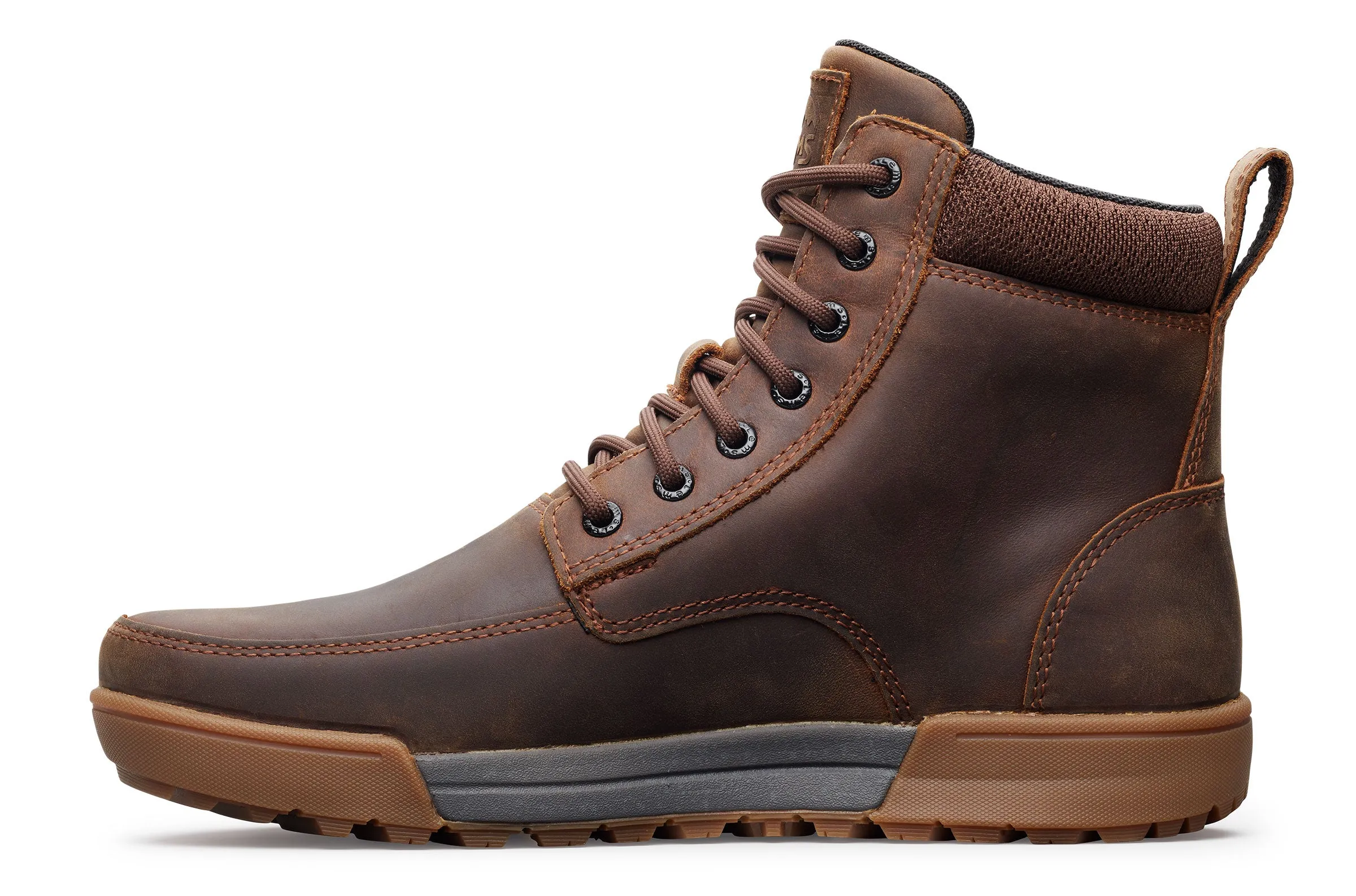 Lems Boulder Boot Summit Waterproof - rugged bark