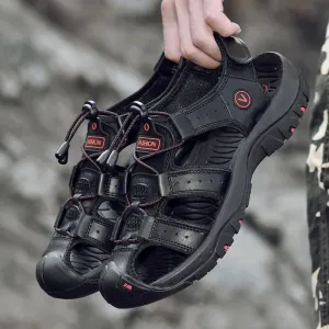 Men Genuine Leather Outdoor Sandals