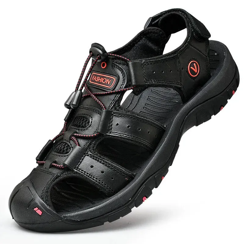 Men Genuine Leather Outdoor Sandals