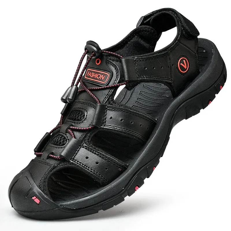 Men Genuine Leather Outdoor Sandals