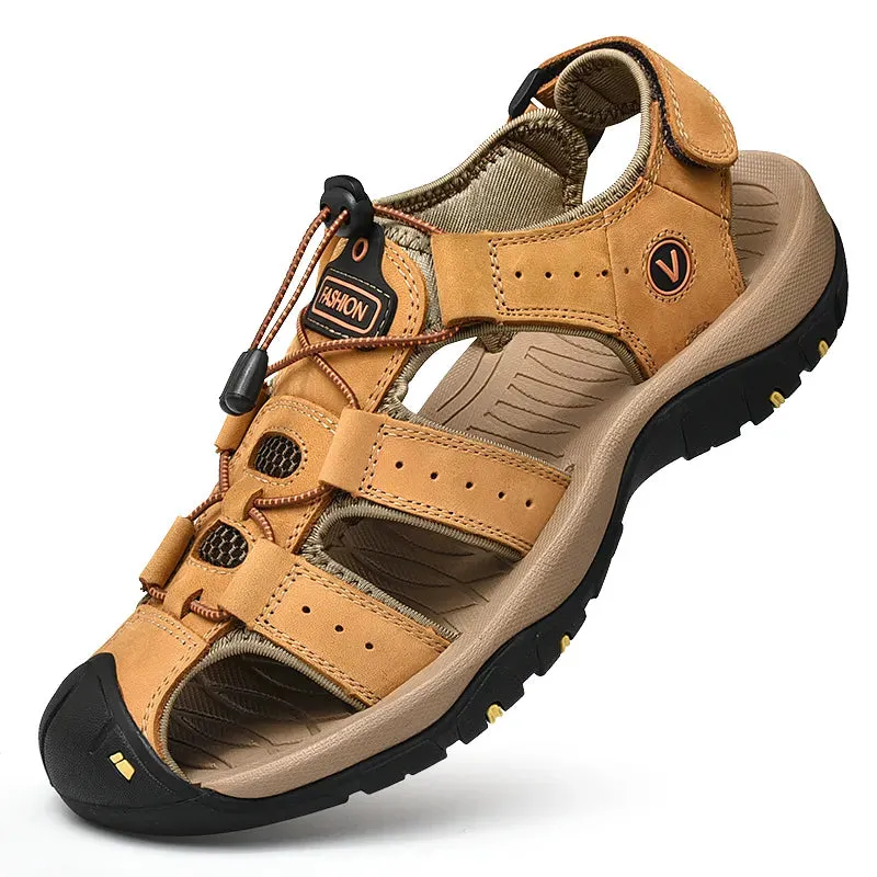 Men Genuine Leather Outdoor Sandals