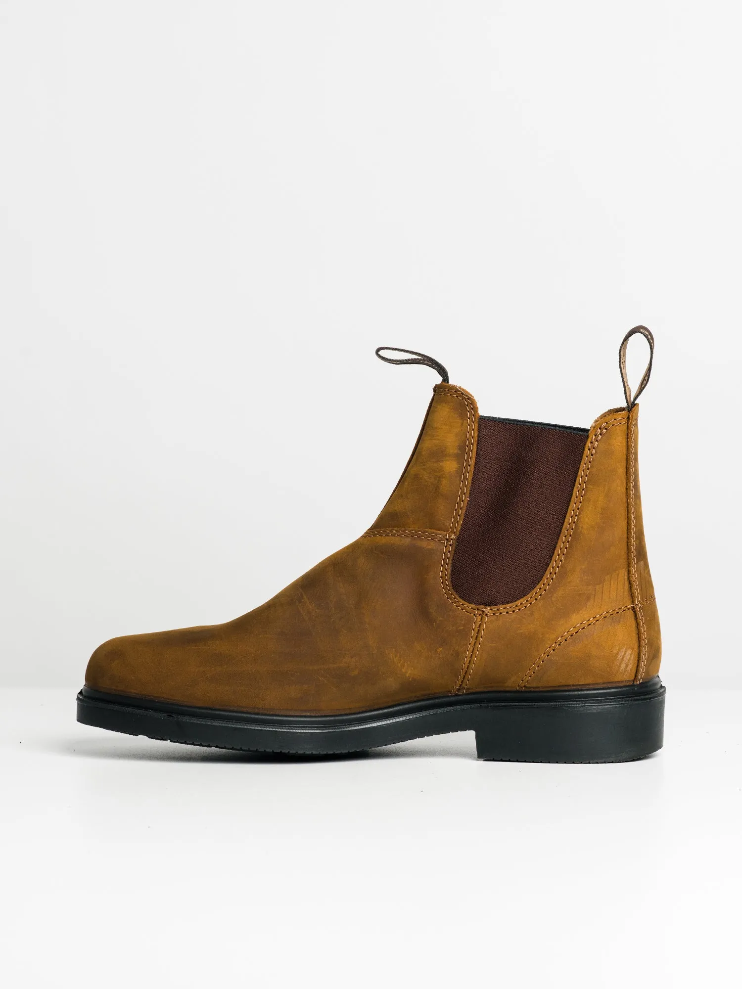 MENS BLUNDSTONE DRESS CRAZY HORSE - BROWN