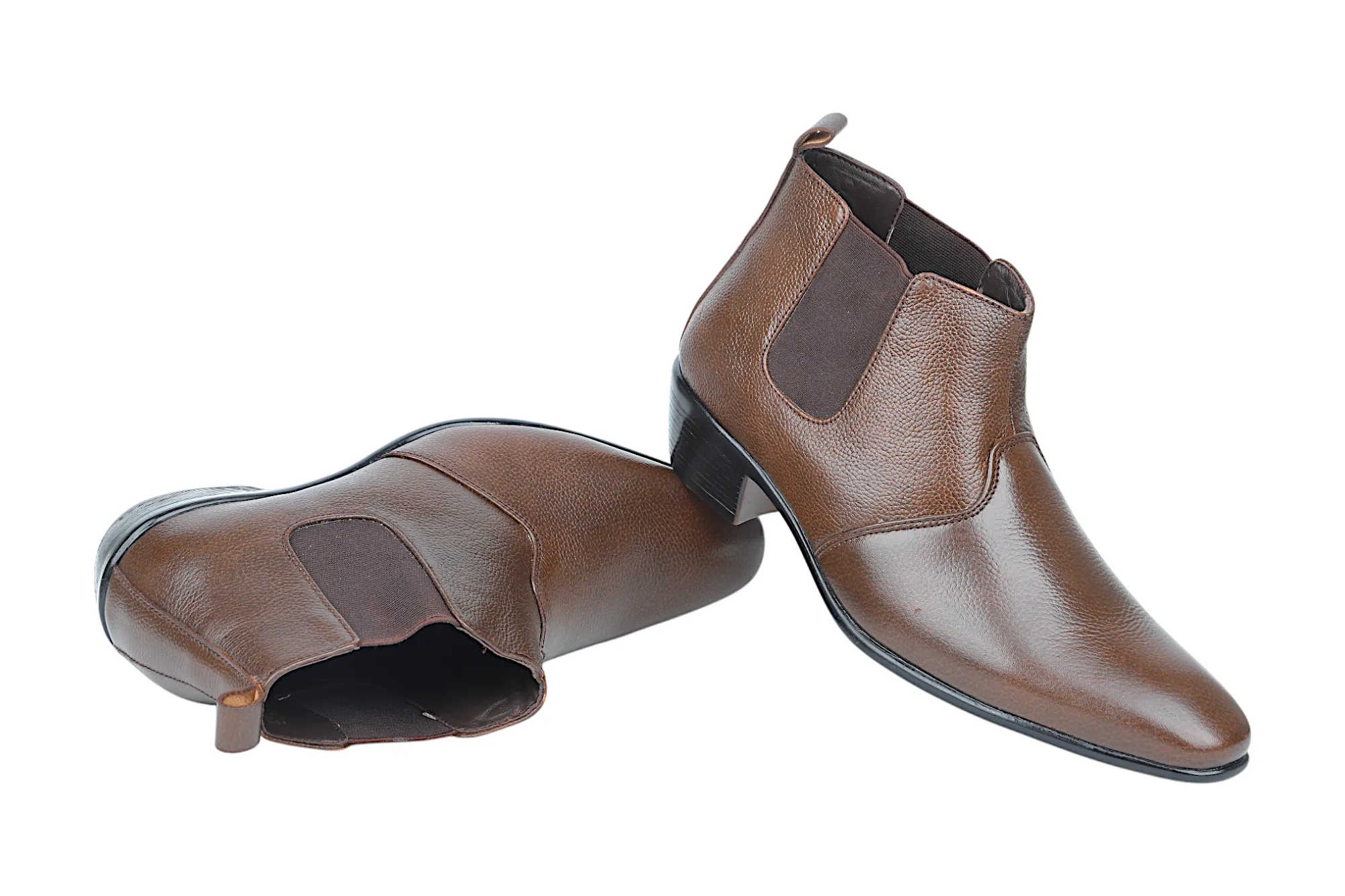 Mens Premium Leather Boots Shoe 93669
