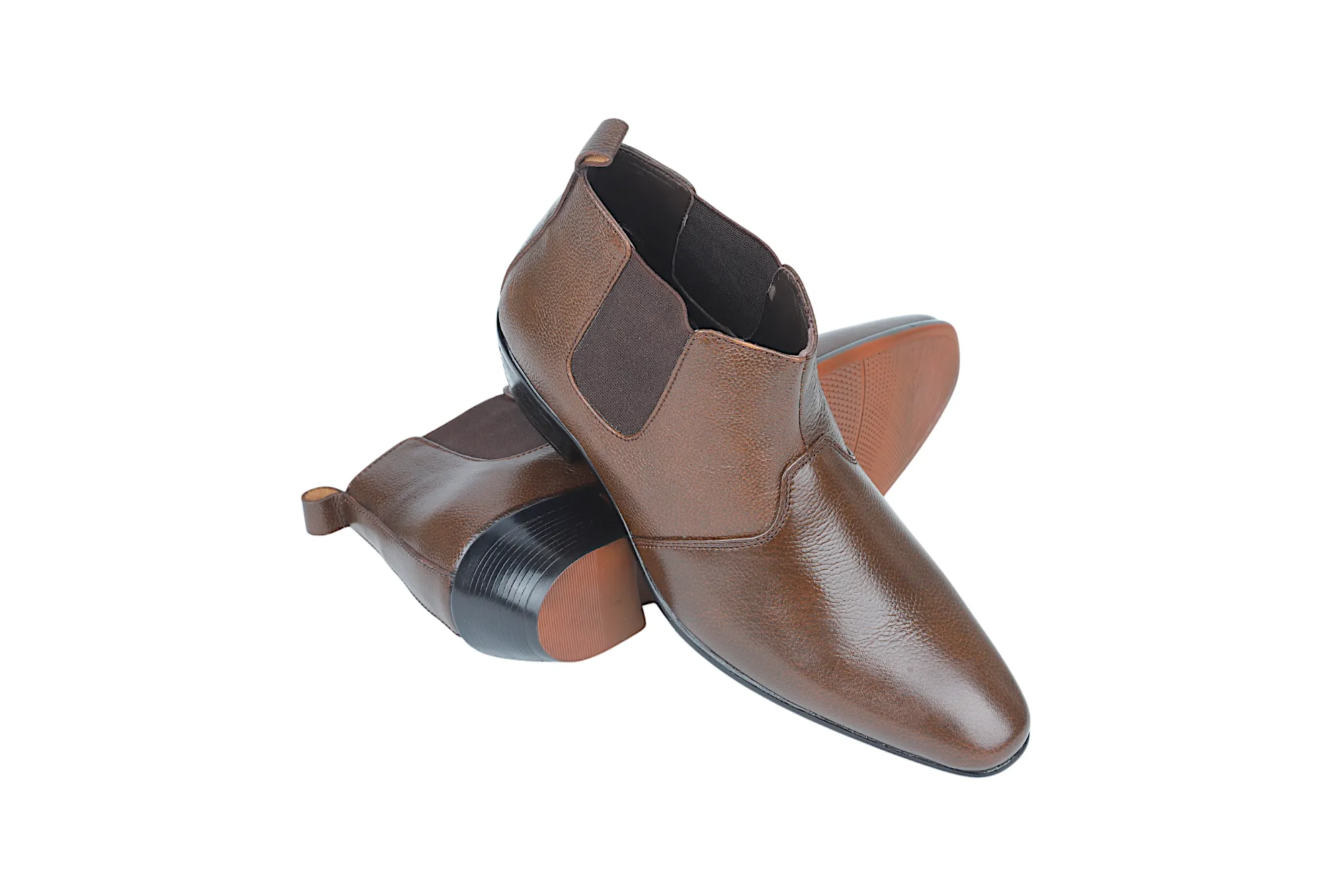 Mens Premium Leather Boots Shoe 93669