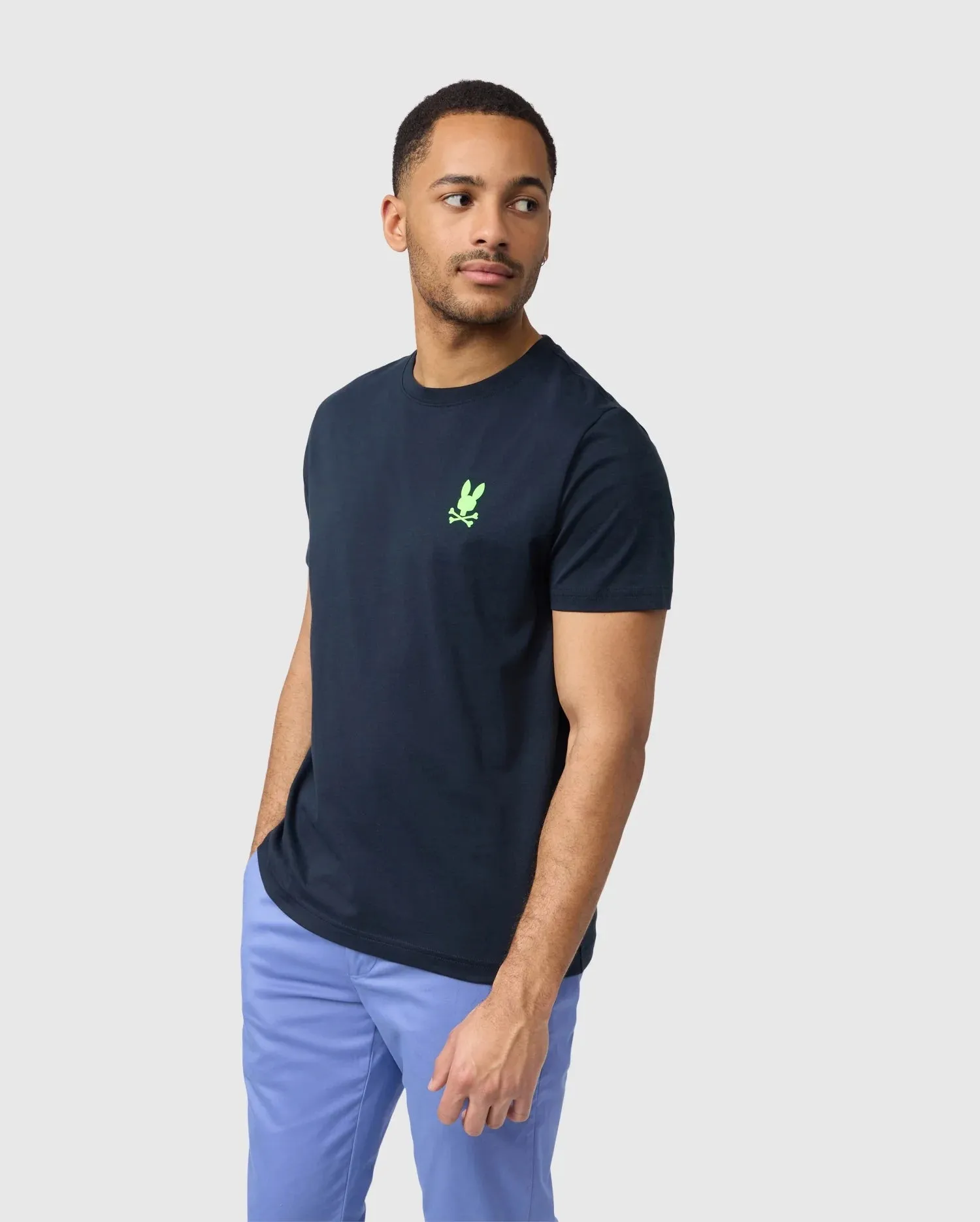 Men's Psycho Bunny Sloan Back Graphic Tee Navy