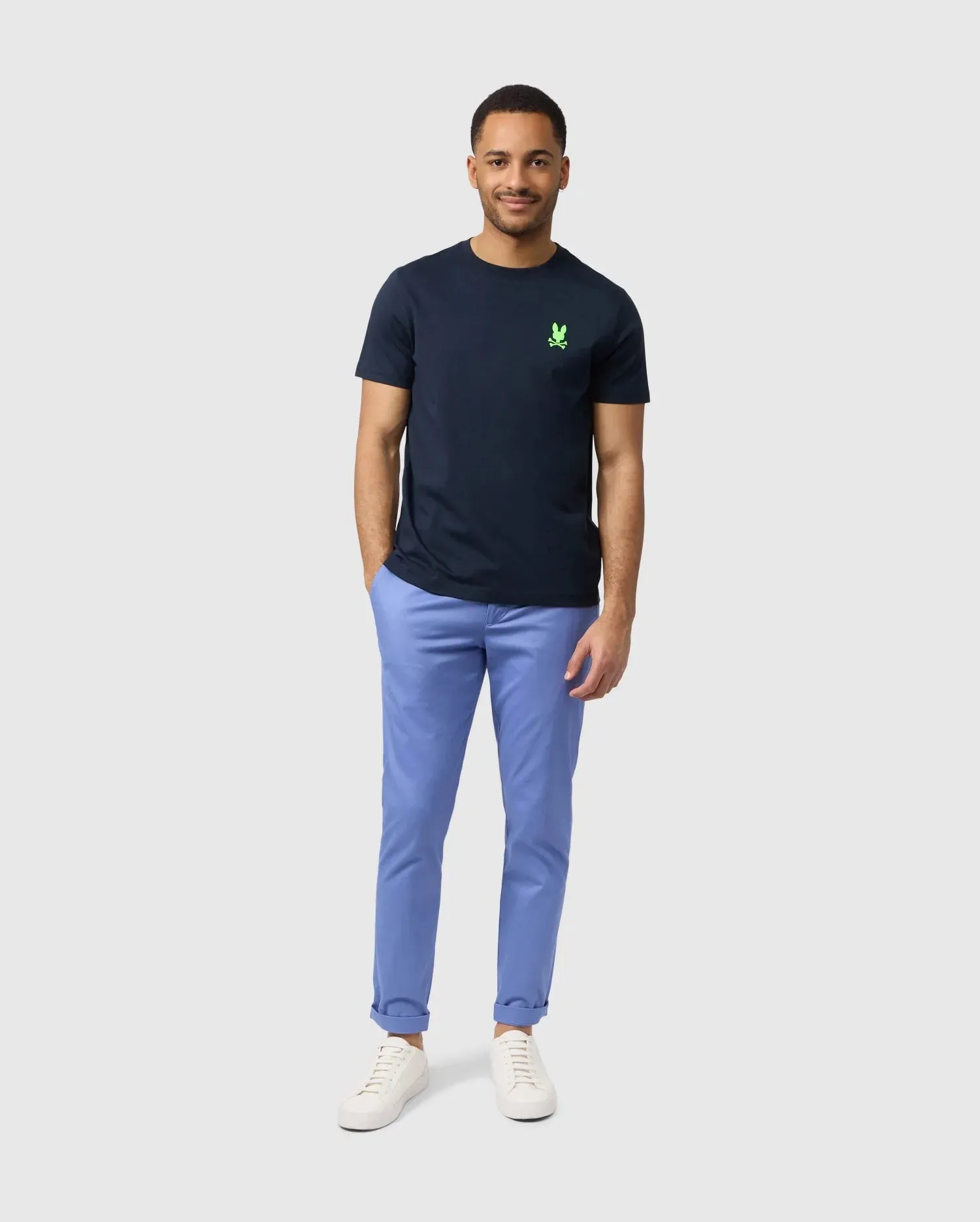 Men's Psycho Bunny Sloan Back Graphic Tee Navy