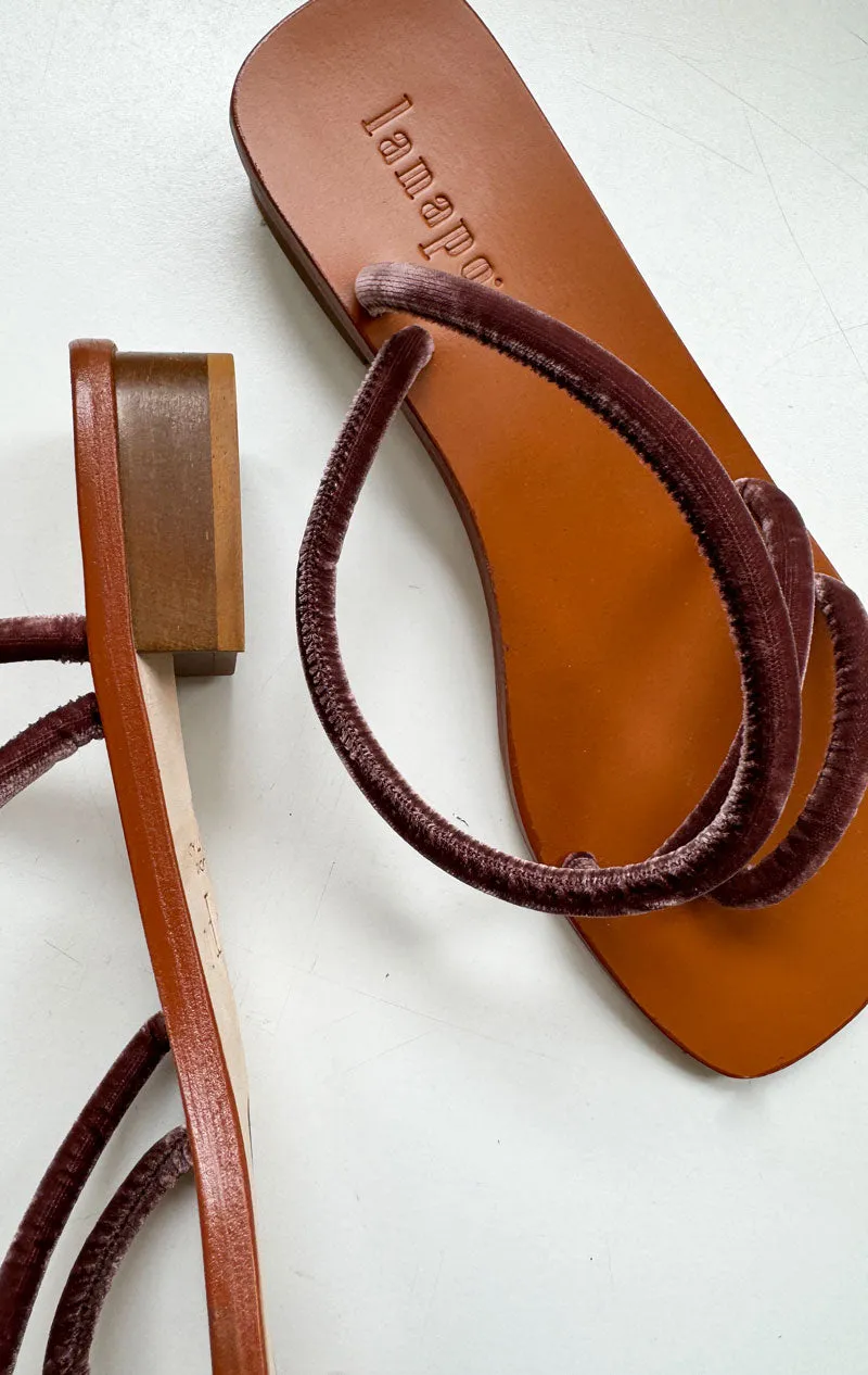 New Lanapo Velvet Sandal-extra 20% Final Sale