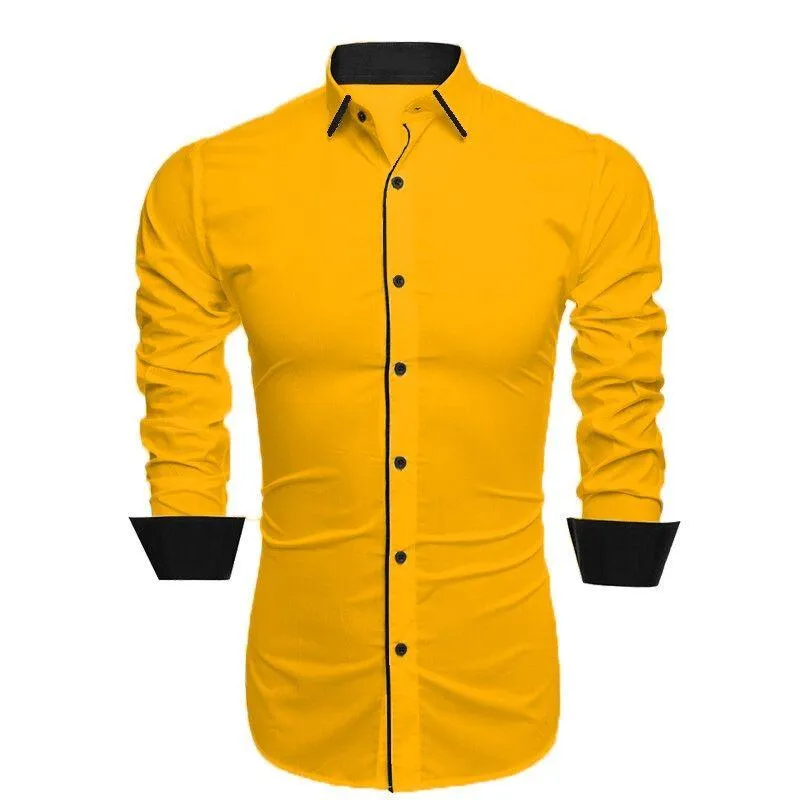 Piping design blue shirt