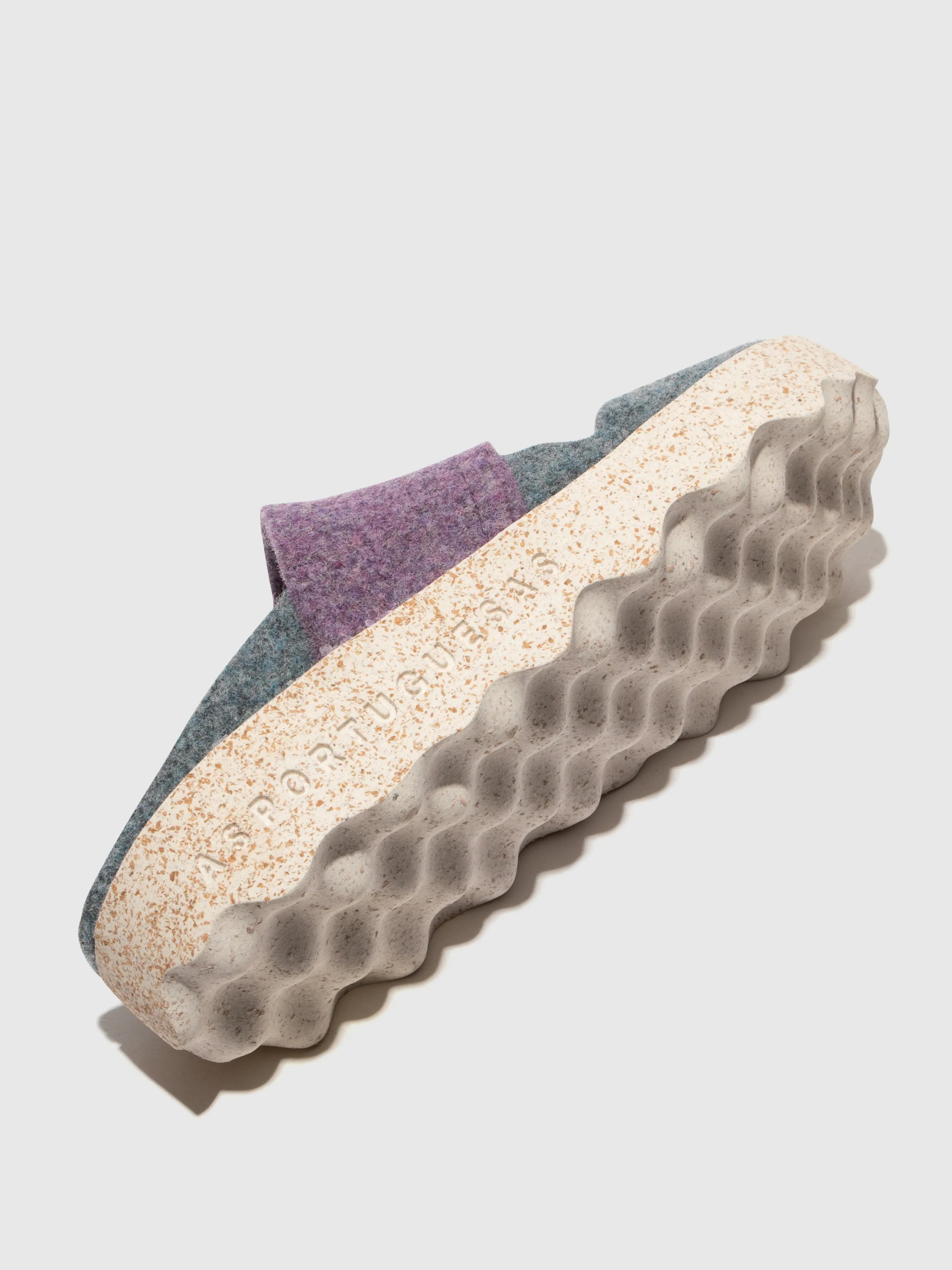 Round Toe Mules CANU GREY BLUE/PURPLE