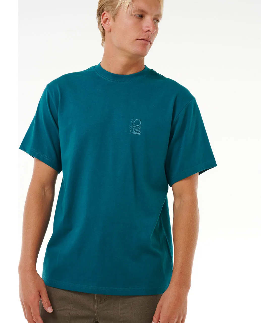 Search Embroidery Tee - Trekking Green