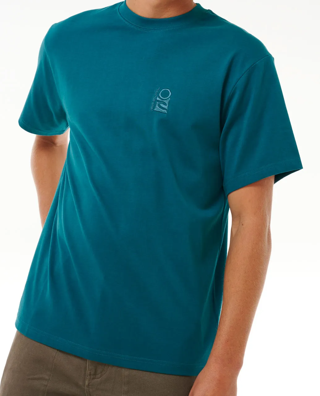 Search Embroidery Tee - Trekking Green
