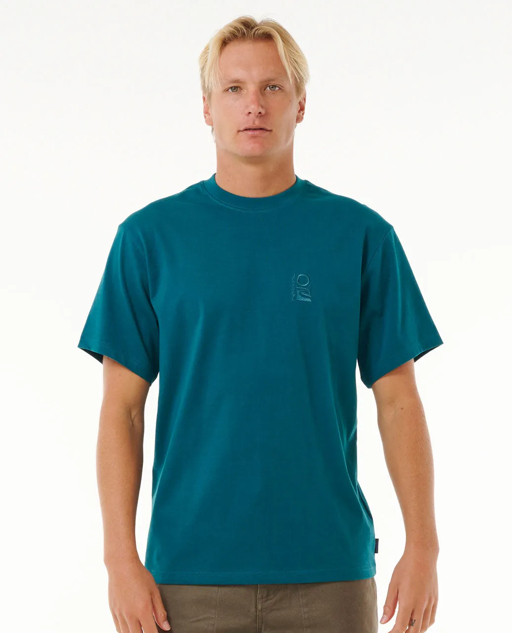 Search Embroidery Tee - Trekking Green
