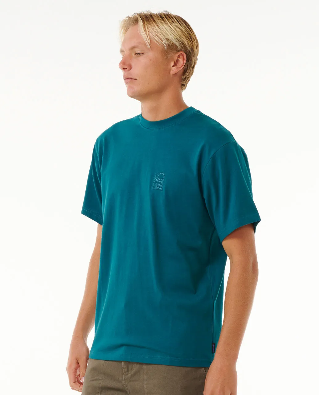 Search Embroidery Tee - Trekking Green