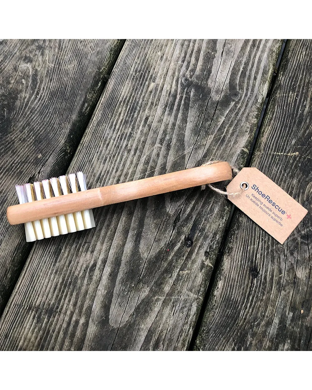 Shoe Rescue Natural Wooden Multi Sided Premium Suede & Nubuck Cleaning Brush