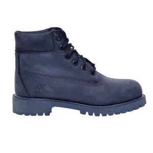 Timberland  6 Inch Premium Little Kids Boots Dark Blue Textured