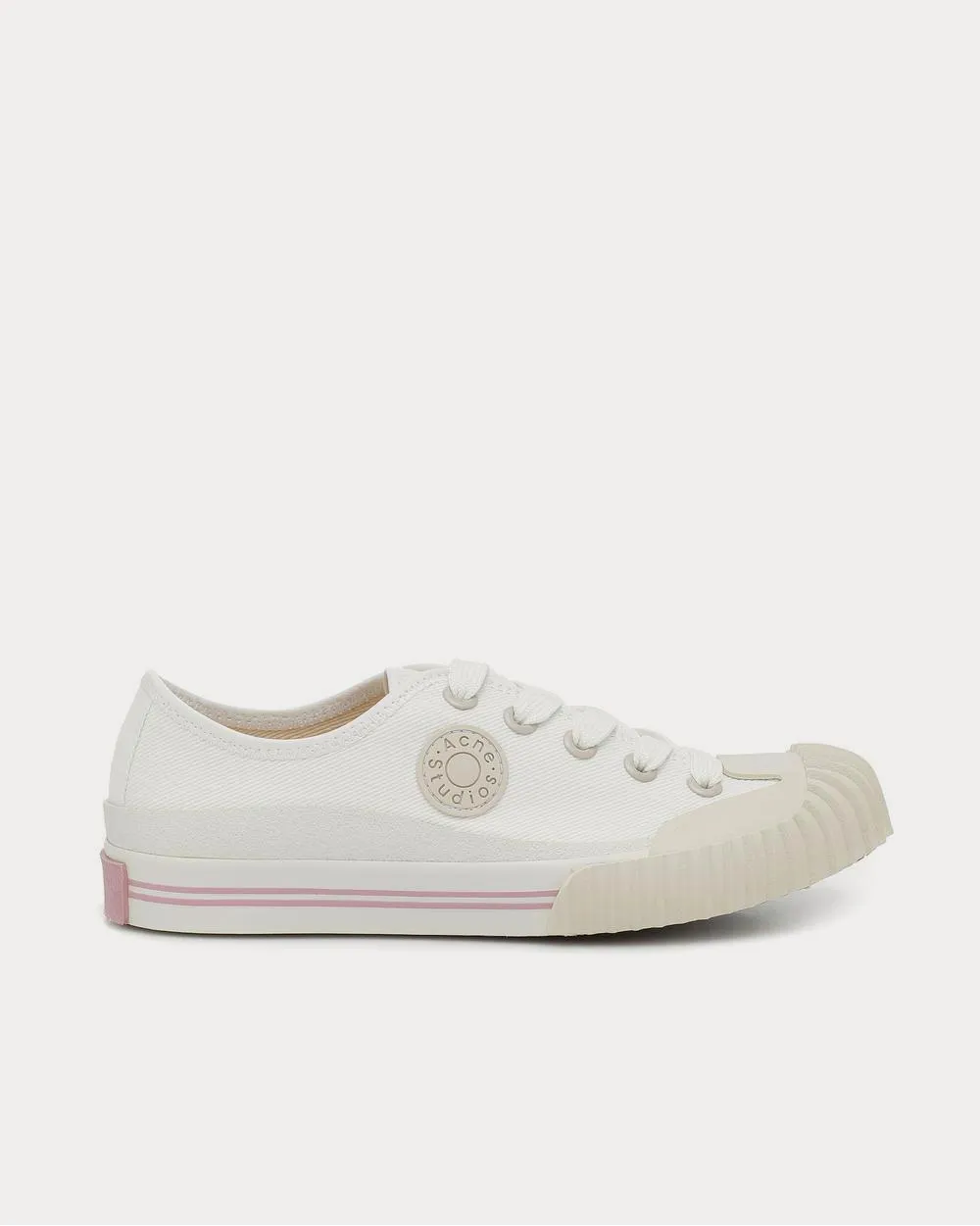 Twill Ivory White Low Top Sneakers