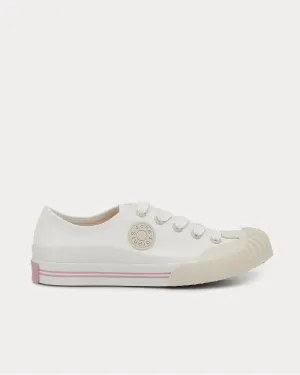 Twill Ivory White Low Top Sneakers
