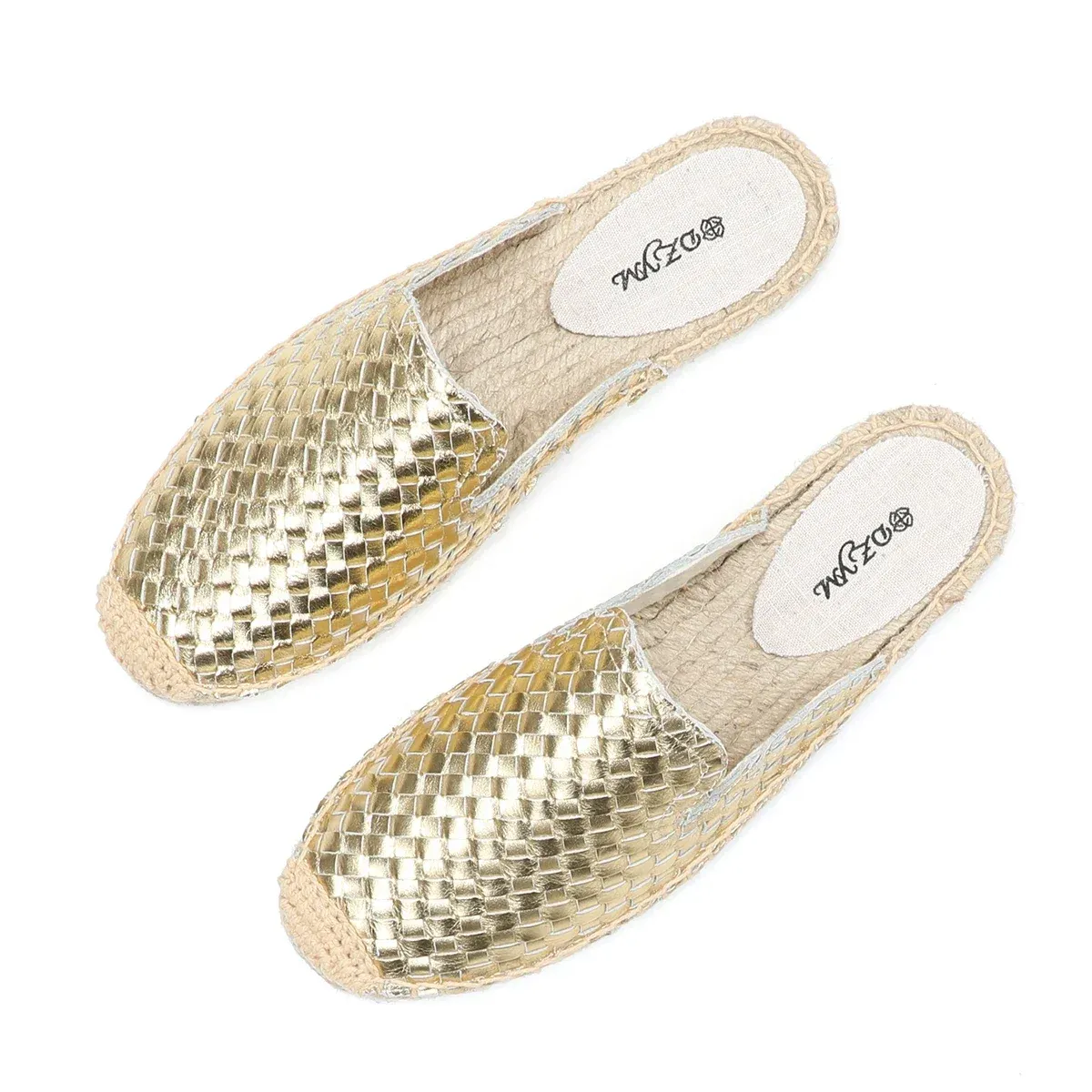 USS Shoes Lina Women's Woven Leather Flat Mules