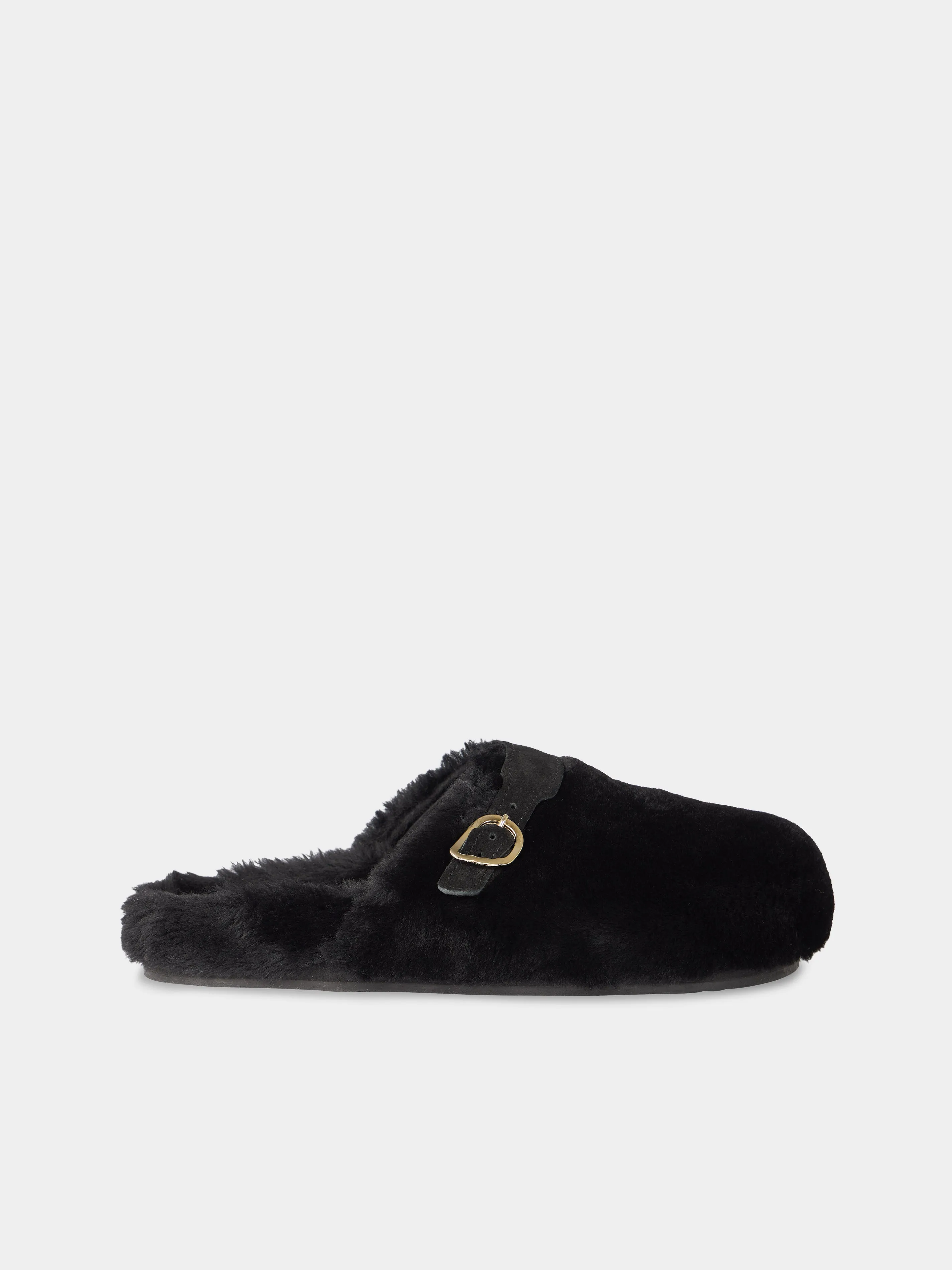 Vasilitsa Shearling Slippers | Size: 40
