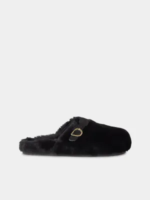 Vasilitsa Shearling Slippers | Size: 40