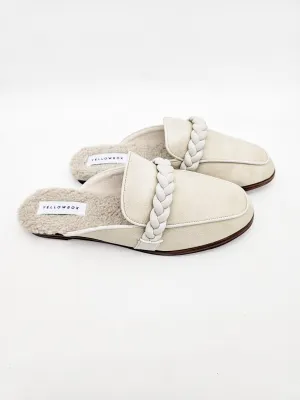 Yellow Box Bliss Bone Flat Mule